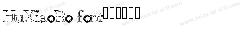 HuXiaoBo font字体转换